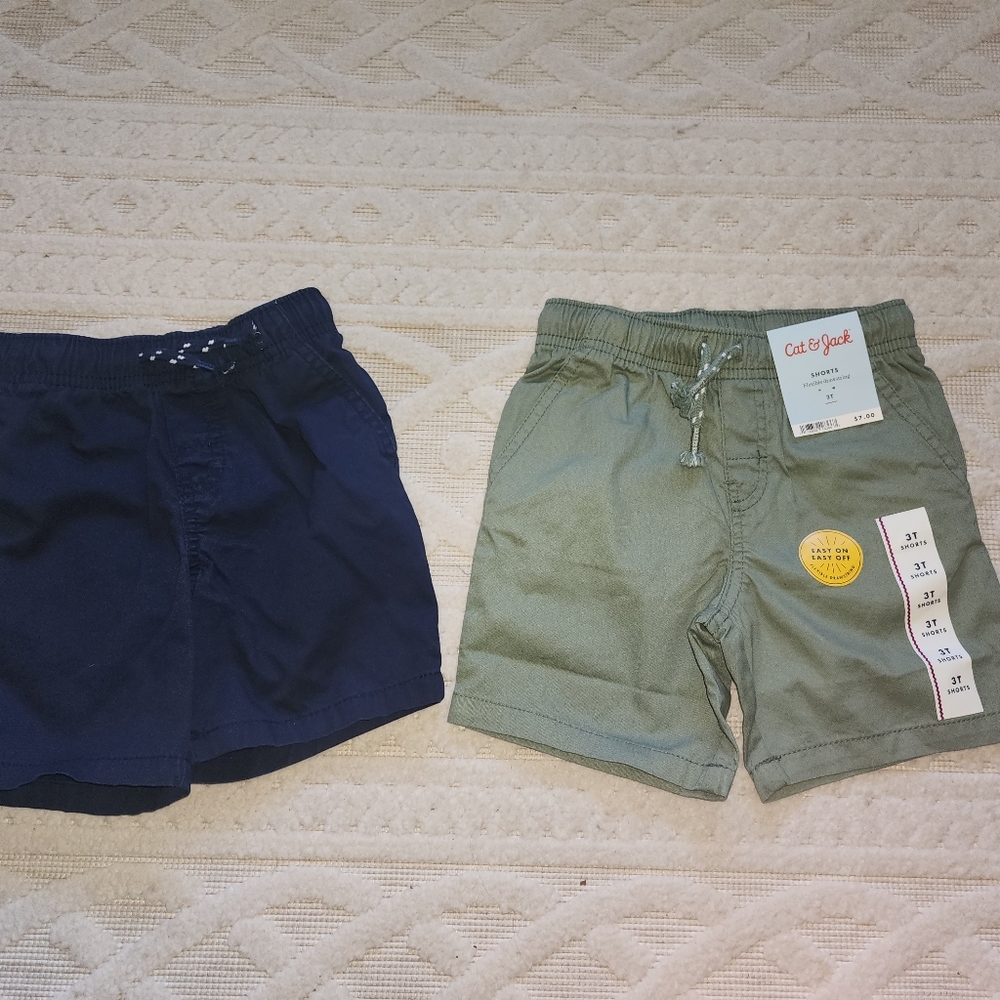 Cat & Jack Kids' Shorts Set - Navy, Light Blue, Olive, Gray - Picture 11 of 13
